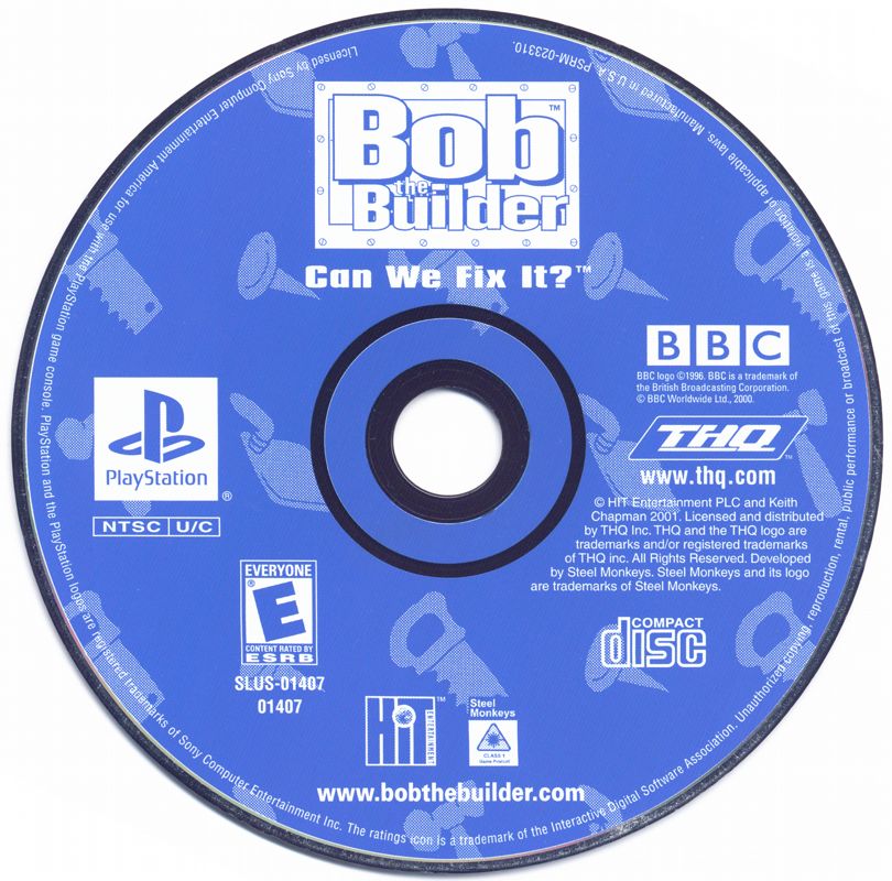 Media for Bob the Builder: Can We Fix It? (PlayStation)