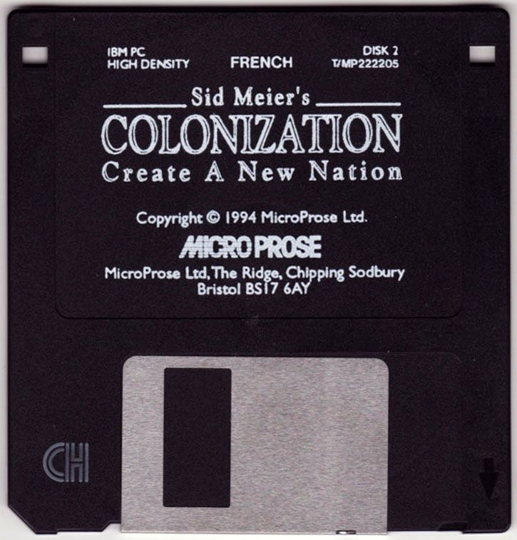 Media for Sid Meier's Colonization (DOS): Disk 2