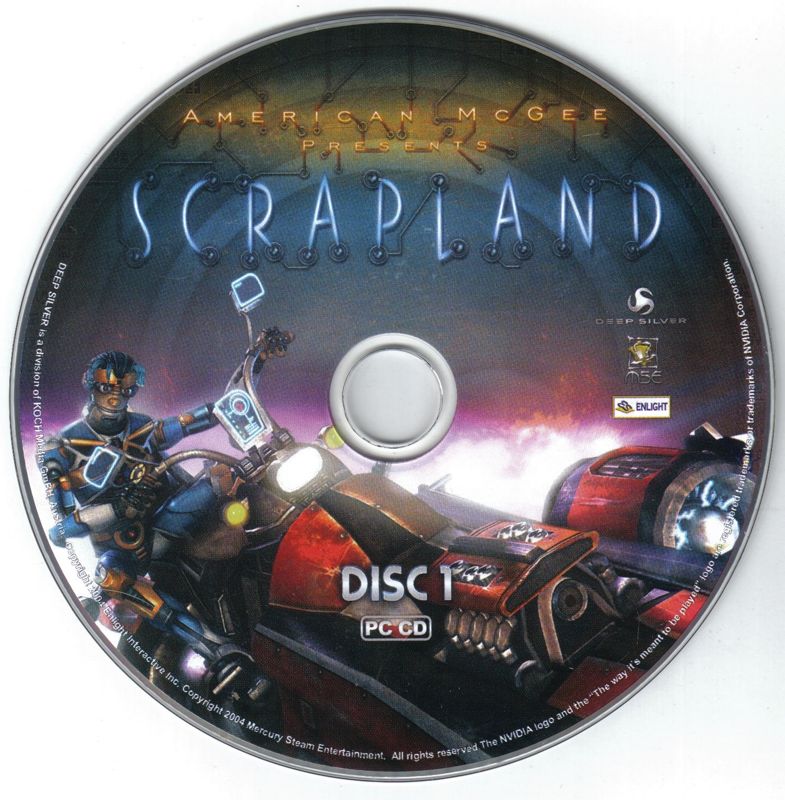 Media for American McGee presents Scrapland (Windows): Disc 1