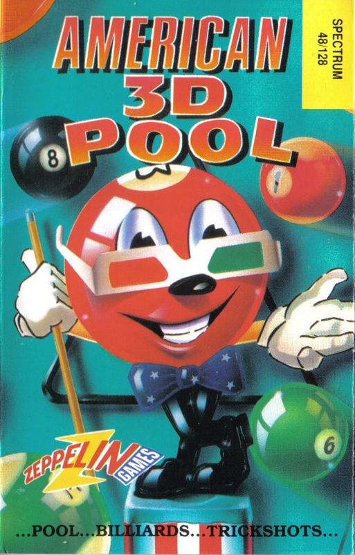 Front Cover for American 3D Pool (ZX Spectrum)