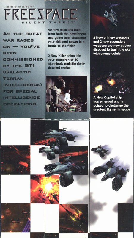 Inside Cover for Descent: Freespace - Battle Pack (Windows) (Budget release): Silent Threat Cover