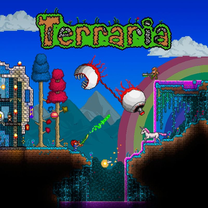 Front Cover for Terraria (PlayStation 4) (PSN release)