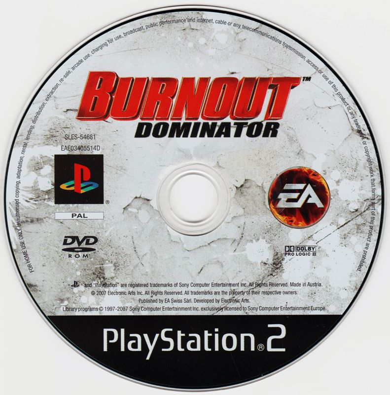 Burnout: Dominator cover or packaging material - MobyGames