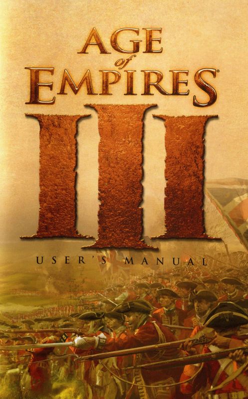 Manual for Age of Empires III (Windows): Front