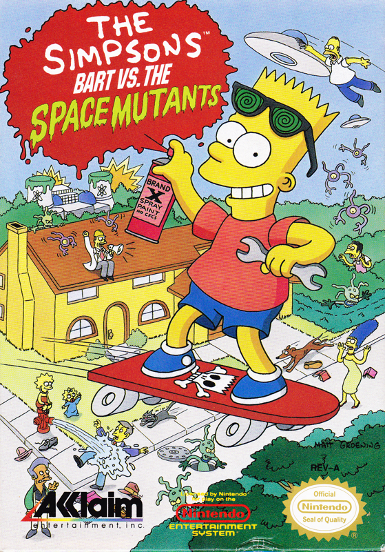 Front Cover for The Simpsons: Bart vs. the Space Mutants (NES)