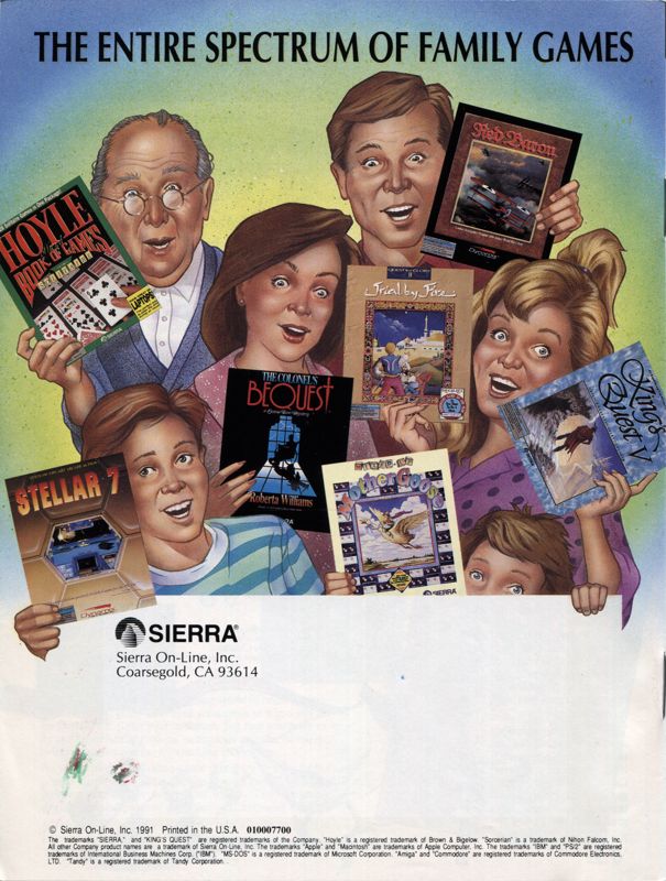 Advertisement for Mixed Up Fairy Tales (DOS) (3.5'' disk release): Back