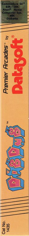 Spine/Sides for Dig Dug (Atari 8-bit and Commodore 64): right