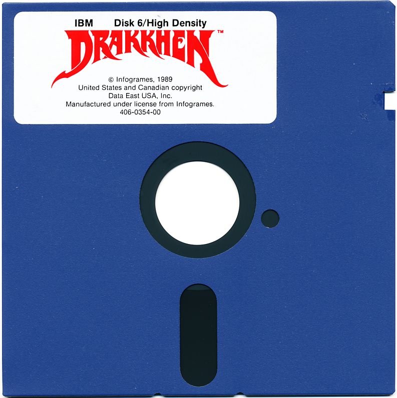 Media for Drakkhen (DOS) (Dual-Media release): 5.25" Disk 6