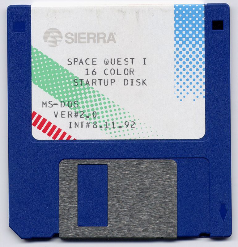 Media for Space Quest I: Roger Wilco in the Sarien Encounter (DOS) (EGA version): Disk 1/6