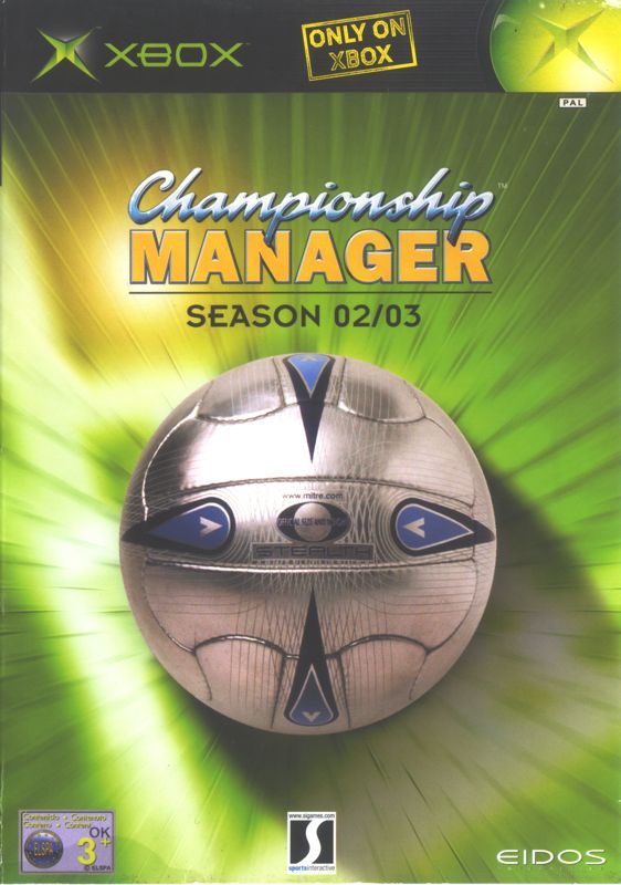Front Cover for Championship Manager: Season 02/03 (Xbox)