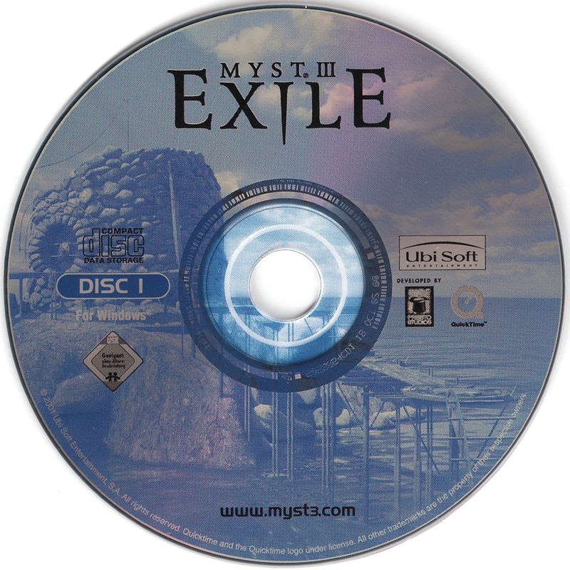 Media for Myst III: Exile (Macintosh and Windows) (Nu Metro release): Disc 1