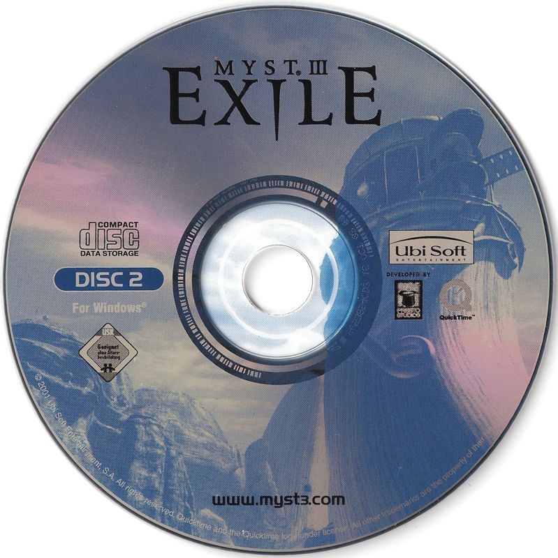 Media for Myst III: Exile (Macintosh and Windows) (Nu Metro release): Disc 2