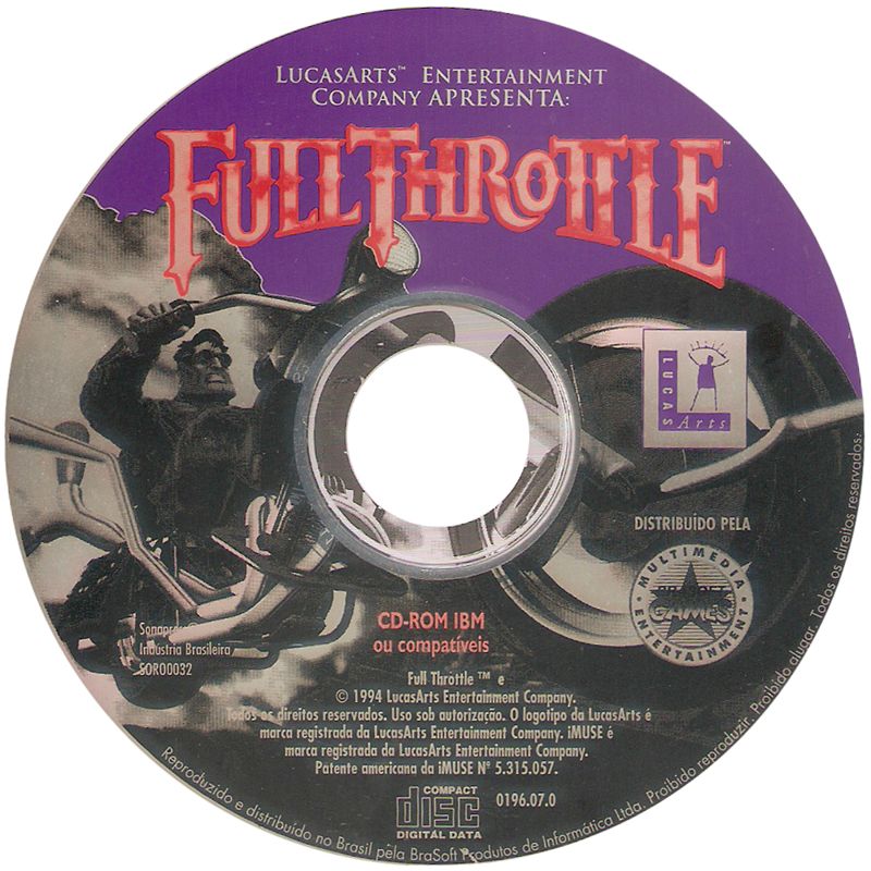 Media for Full Throttle (DOS)