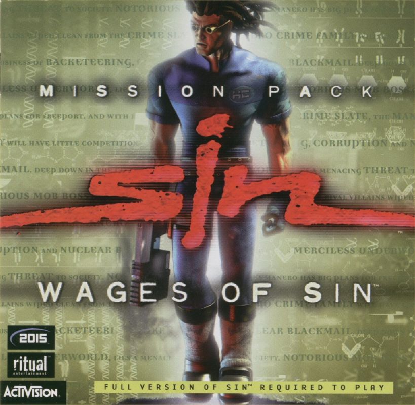 Other for SiN: Wages of Sin (Windows): Jewel Case - Front