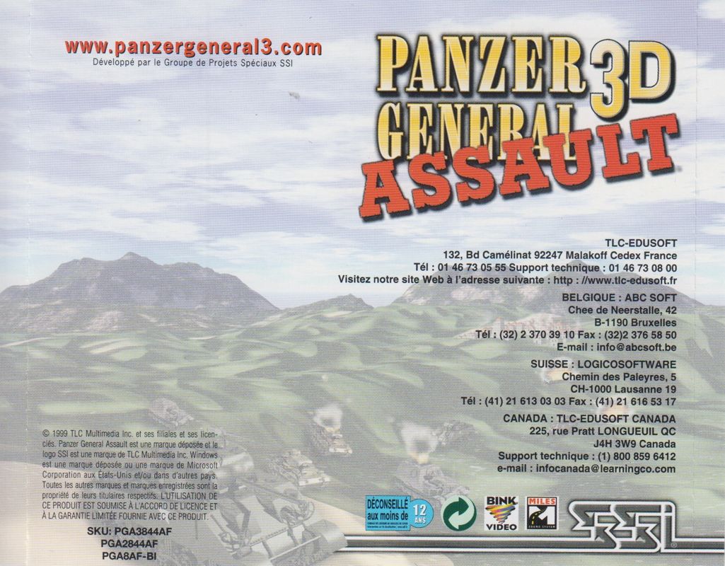 Other for Panzer General 3D Assault (Windows): Jewel Case - Full Back cover