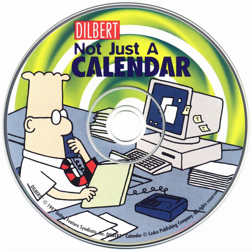 Dilbert Not Just A Calendar cover or packaging material MobyGames