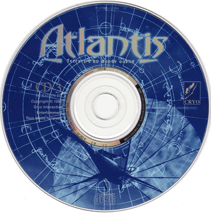 Media for Atlantis: The Lost Tales (DOS and Windows): Disc 3