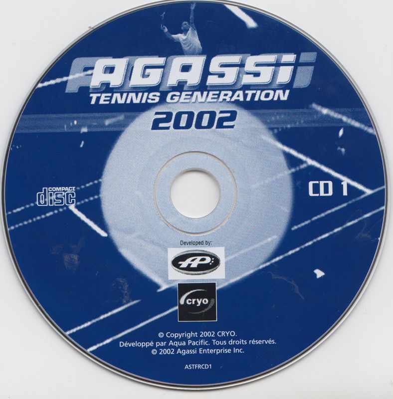 Media for Agassi Tennis Generation 2002 (Windows): CD #1