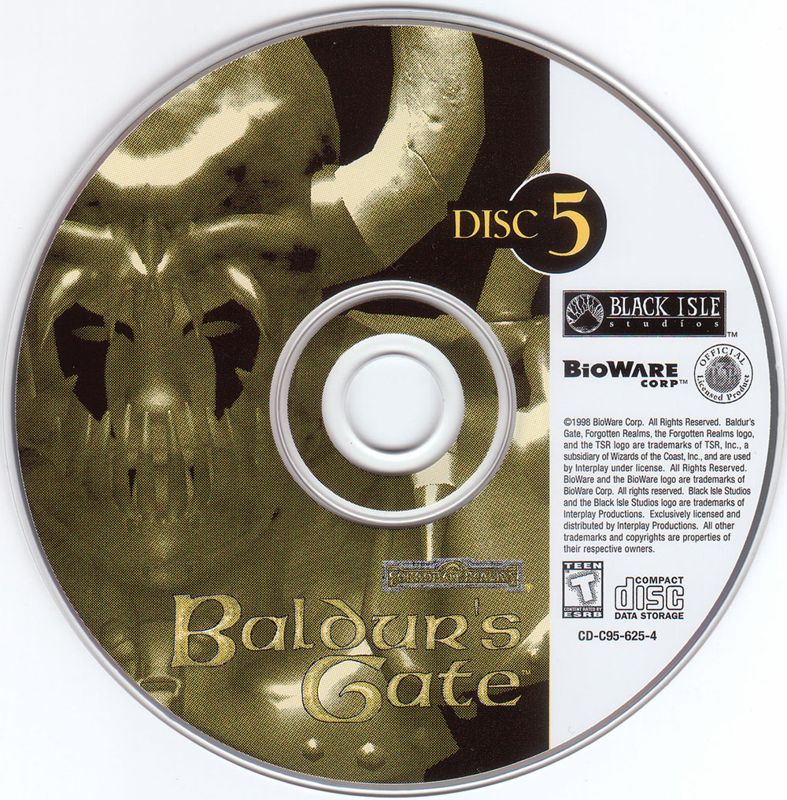 Media for Baldur's Gate (Windows) (CD-ROM version): Disc 5