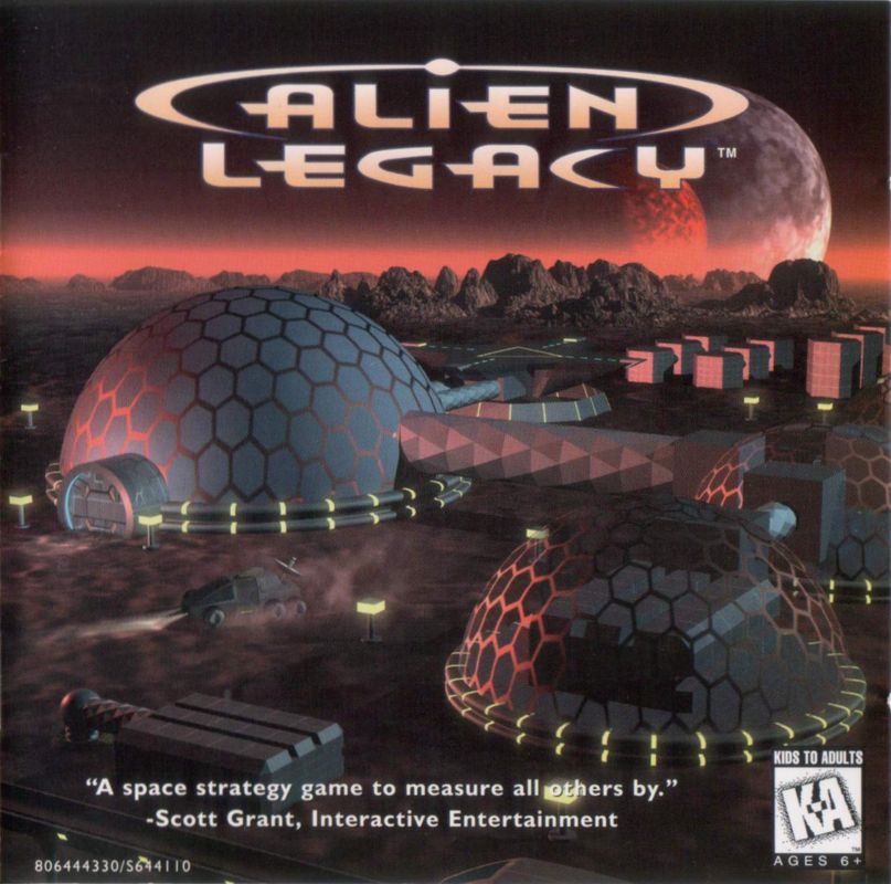 Other for Alien Legacy (DOS) (SierraOriginals release): Jewel Case - Front (also a manual)