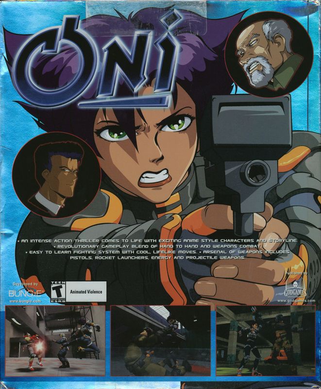 Back Cover for Oni (Macintosh)