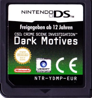 Media for CSI: Crime Scene Investigation - Dark Motives (Nintendo DS)