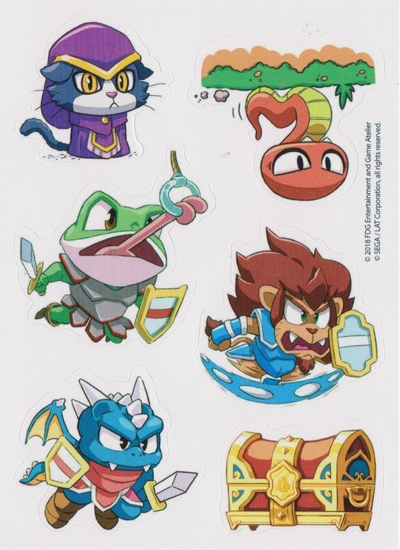 Extras for Monster Boy and the Cursed Kingdom (Nintendo Switch) (First Print Edition release): Sticker Sheet 2