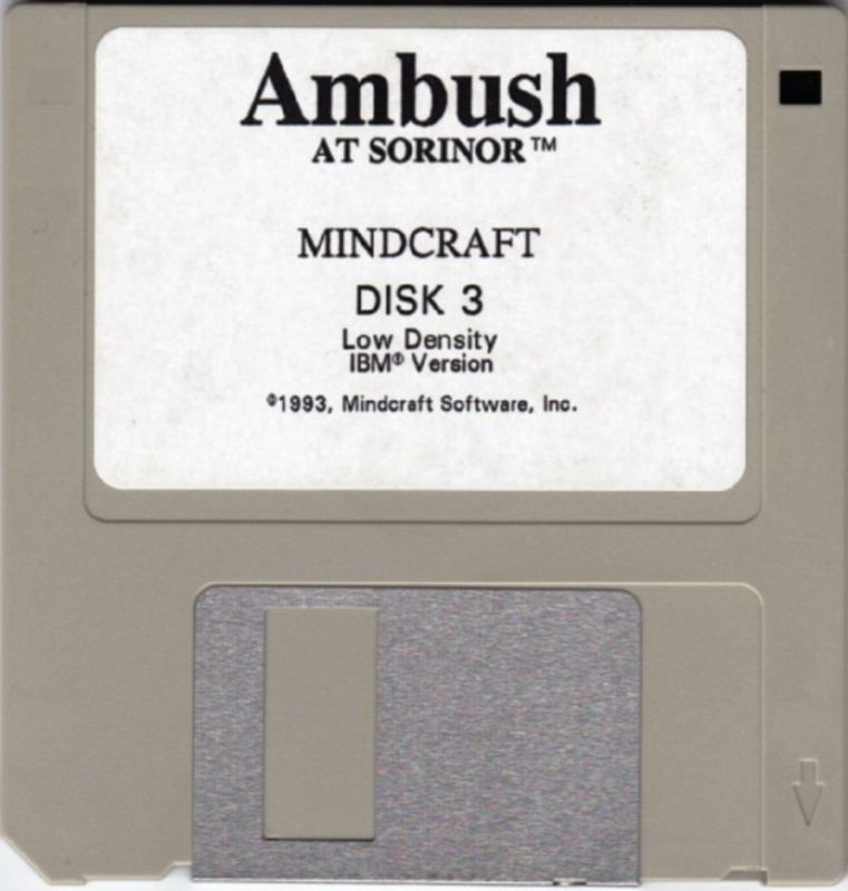 Media for Ambush at Sorinor (DOS) (Slash Corporation release): Disk 3