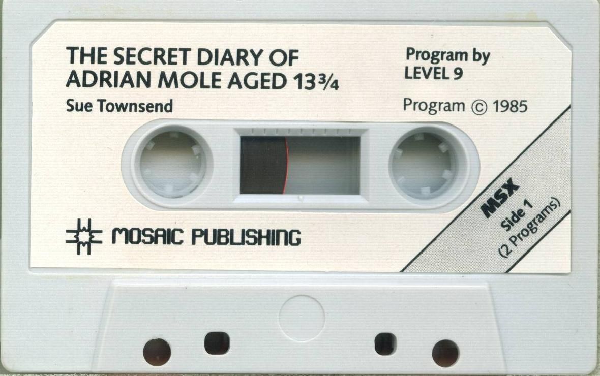 Media for The Secret Diary of Adrian Mole Aged 13¾ (MSX)