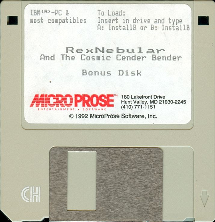 Media for Rex Nebular and the Cosmic Gender Bender (DOS) (Master Player's Edition)