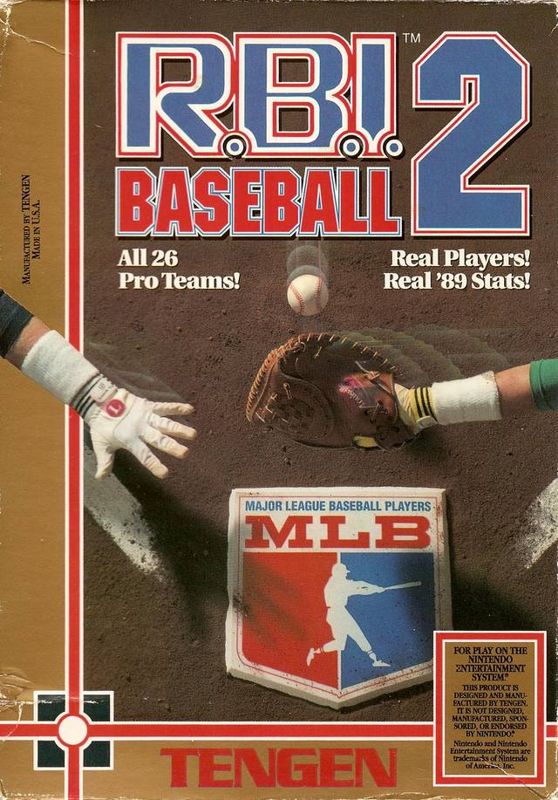 Front Cover for R.B.I. Baseball 2 (NES)