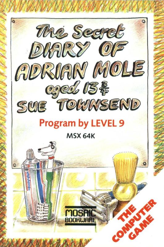 Front Cover for The Secret Diary of Adrian Mole Aged 13¾ (MSX)