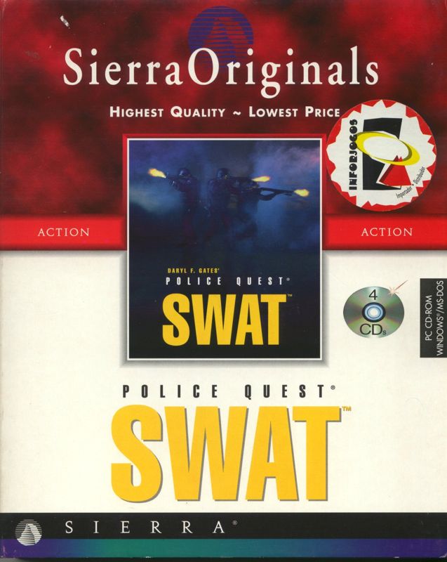 Front Cover for Daryl F. Gates' Police Quest: SWAT (DOS and Windows and Windows 3.x) (Sierra Originals release)