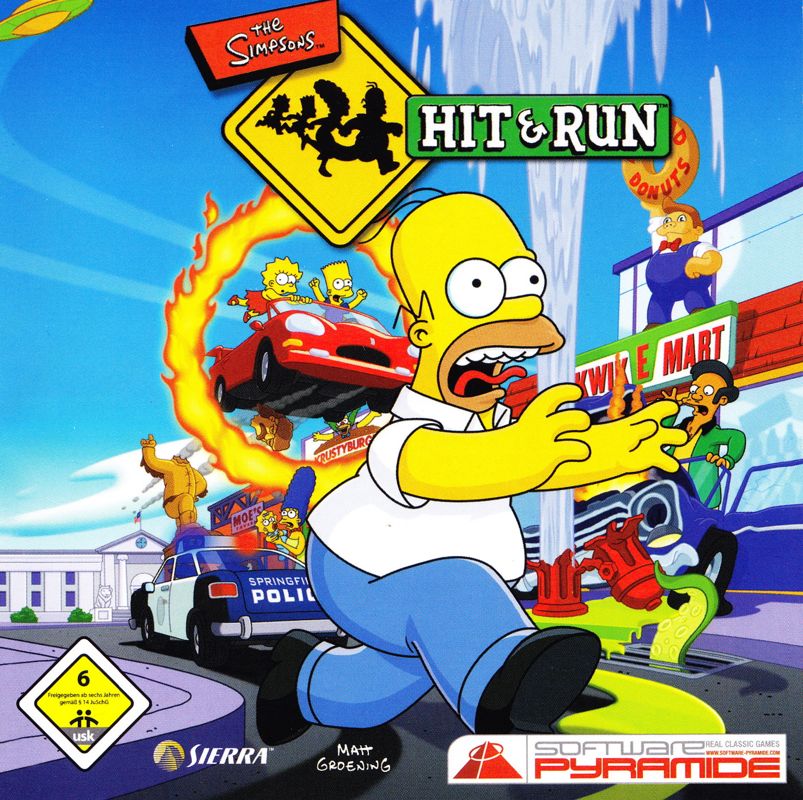 Front Cover for The Simpsons: Hit & Run (Windows) (Software Pyramide release)