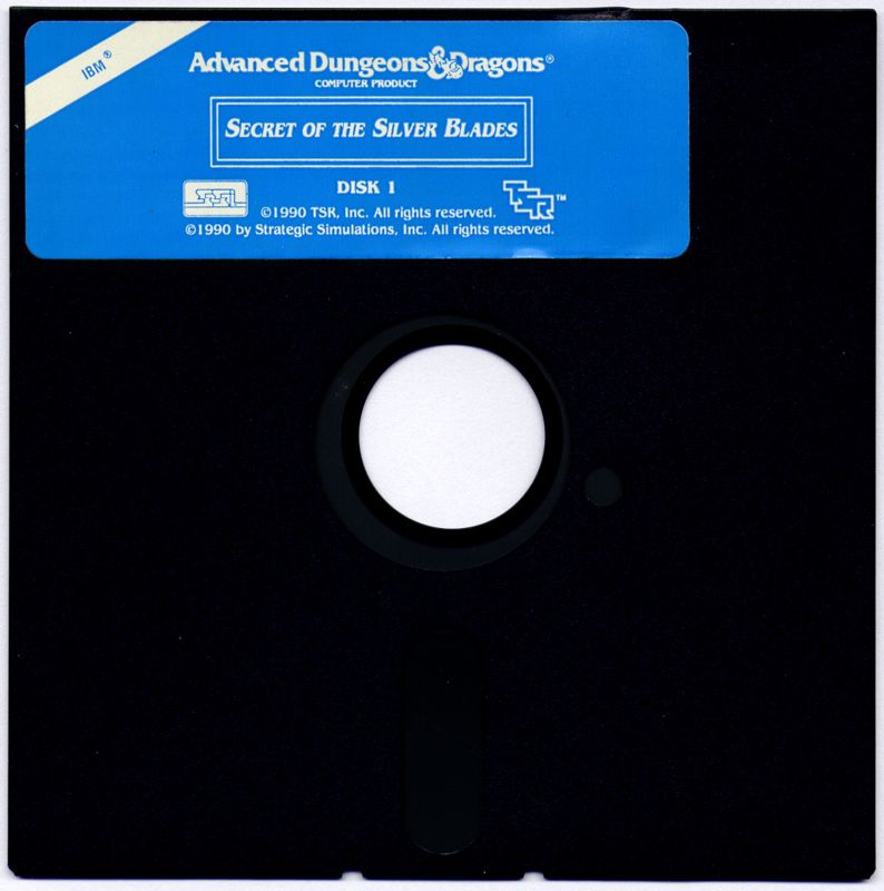 Media for Secret of the Silver Blades (DOS): Disk 1