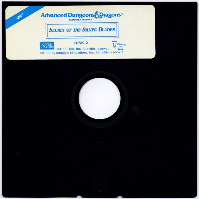 Media for Secret of the Silver Blades (DOS): Disk 2