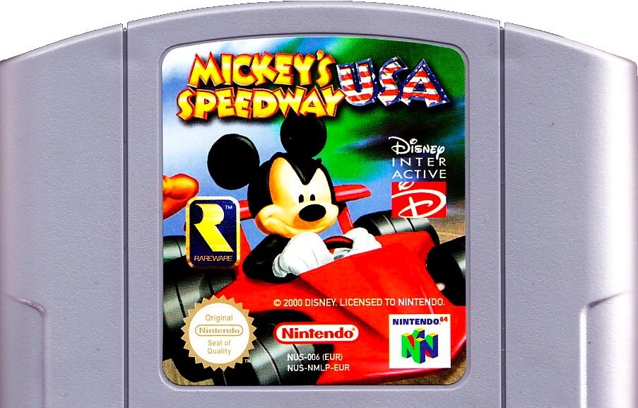 Mickeys Speedway Usa Cover Or Packaging Material Mobygames