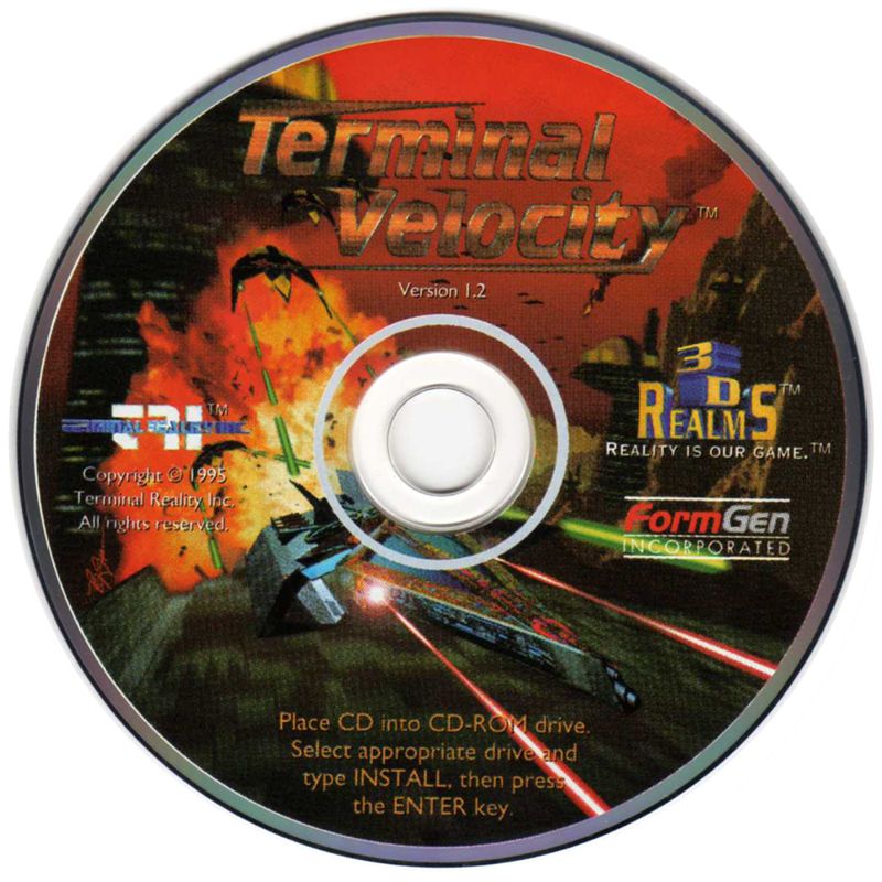 Media for Terminal Velocity (DOS) (CD-ROM release)