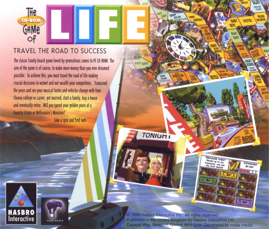 Other for The Game of Life (Windows): Jewel Case - Back