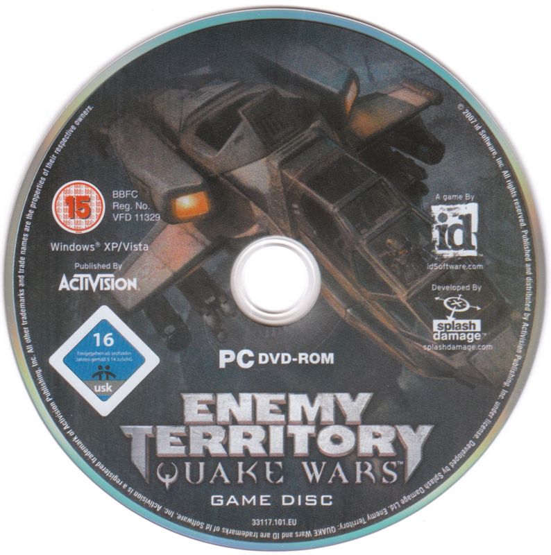 Media for Enemy Territory: Quake Wars (Limited Collector's Edition) (Windows): Game Disc