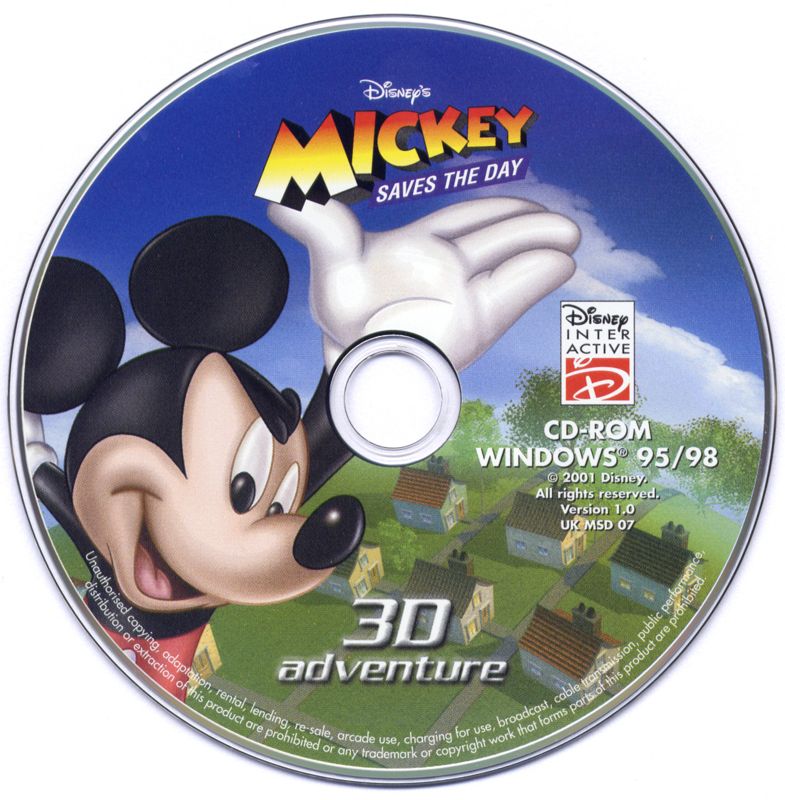 Media for Disney's Mickey Saves the Day: 3D Adventure (Windows)