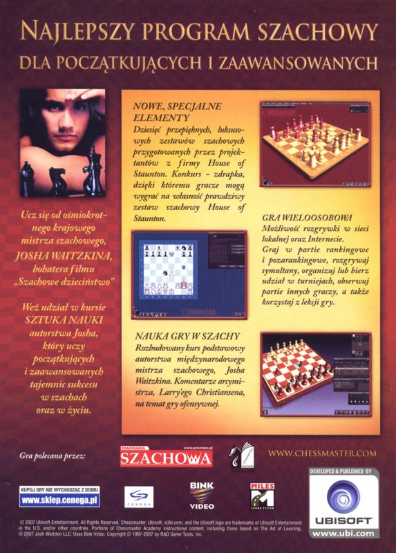 Back Cover for Chessmaster: Grandmaster Edition (Windows)