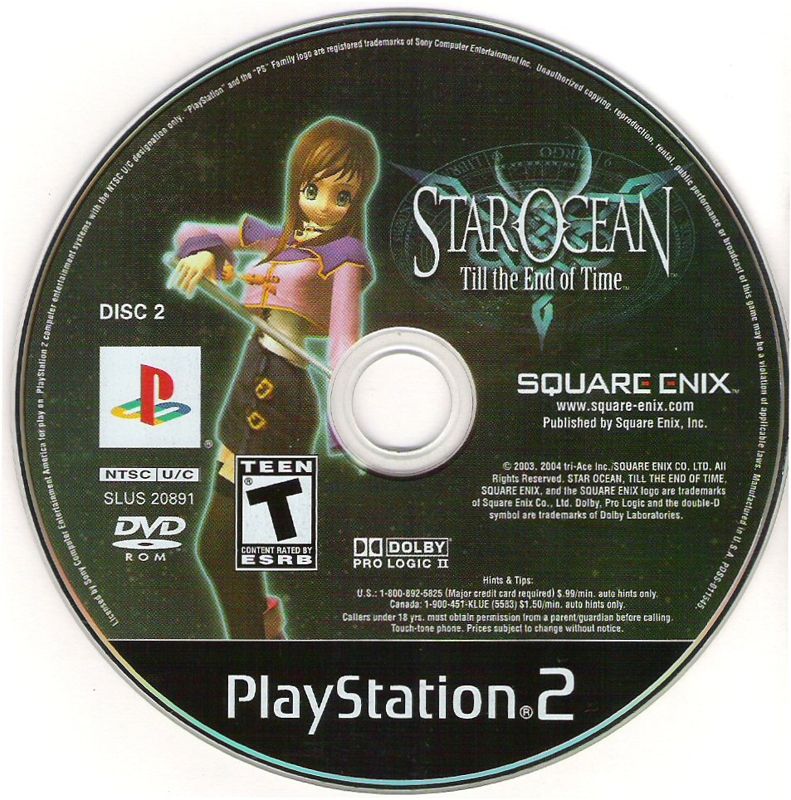 Media for Star Ocean: Till the End of Time (PlayStation 2): Disc 2