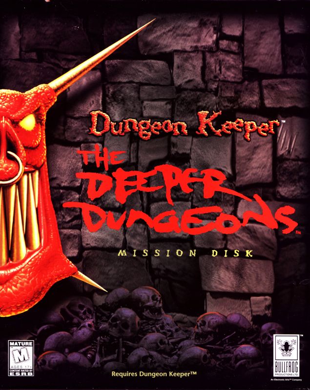 Front Cover for Dungeon Keeper: The Deeper Dungeons (DOS and Windows)