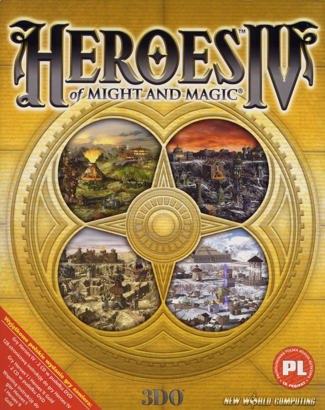 Front Cover for Heroes of Might and Magic IV (Windows) (Includes Heroes of Might & Magic and Heroes of Might & Magic II Gold as a free bonus)