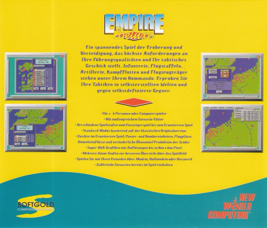 Other for Empire Deluxe (DOS and Windows 3.x): Jewel Case - Back