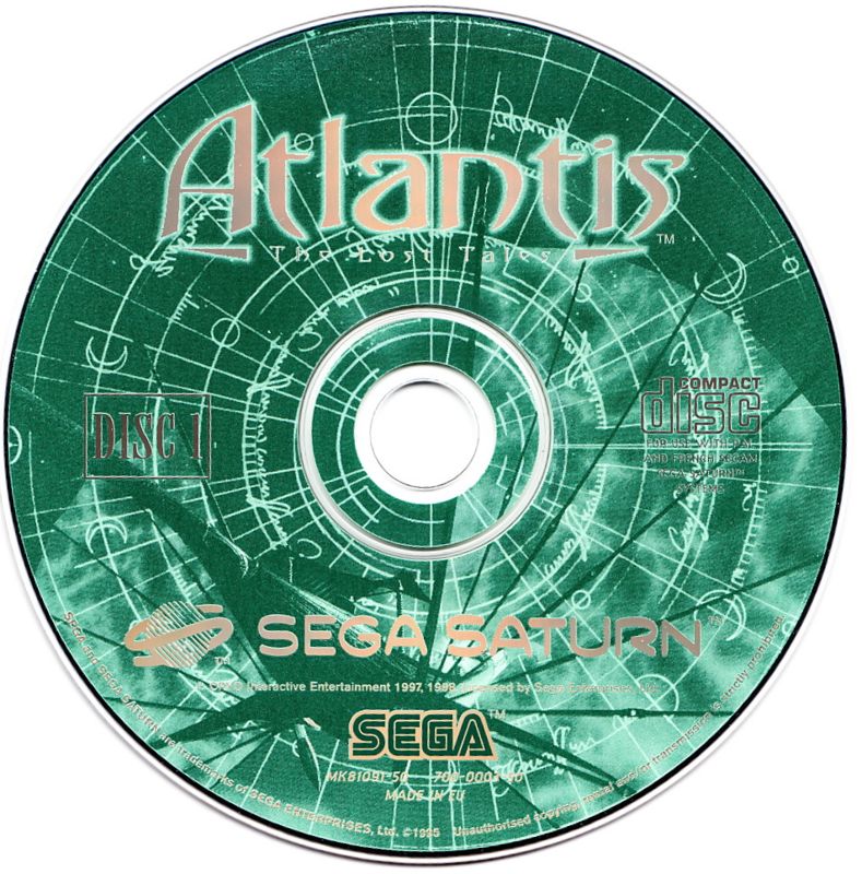 Media for Atlantis: The Lost Tales (SEGA Saturn)