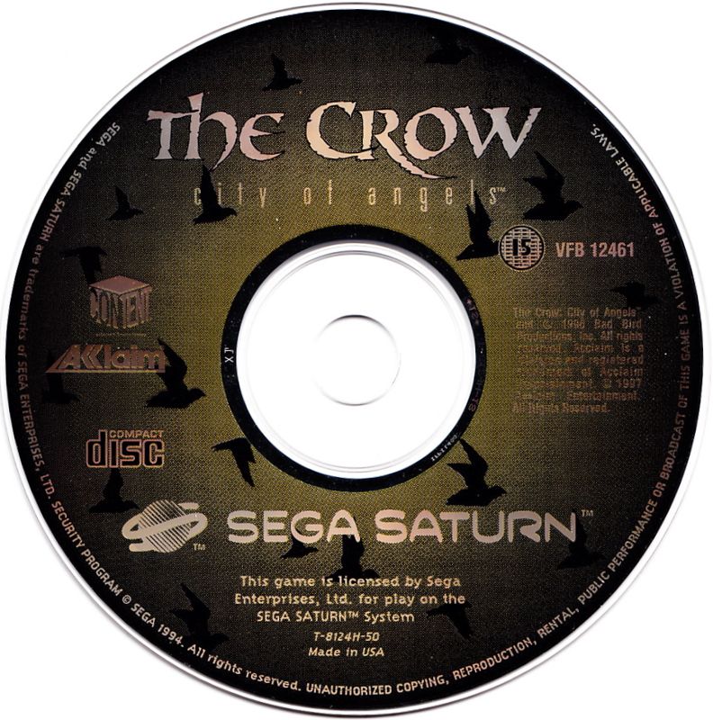 Media for The Crow: City of Angels (SEGA Saturn)