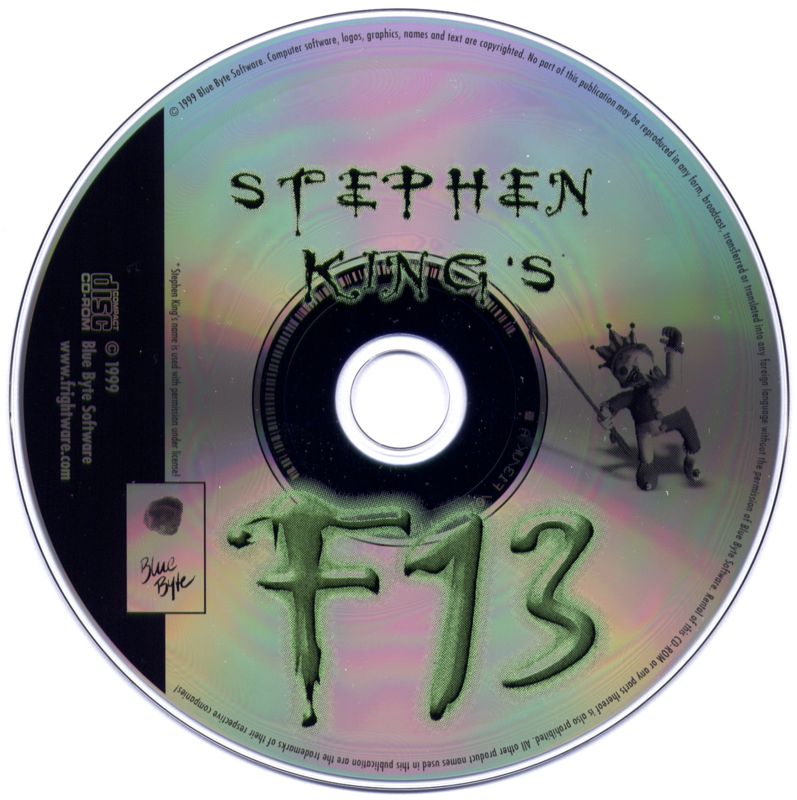 Media for Stephen King's F13: Ctrl, Alt, ...Shiver (Macintosh and Windows)