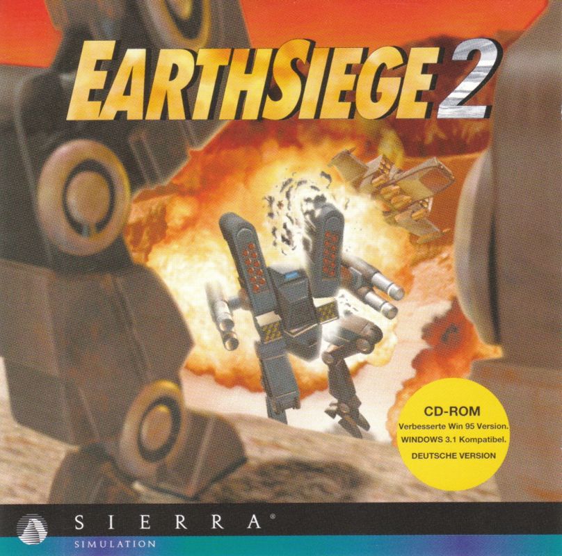 Other for EarthSiege 2 (Windows and Windows 3.x) (2nd German release (complete German)): Jewel Case - Front